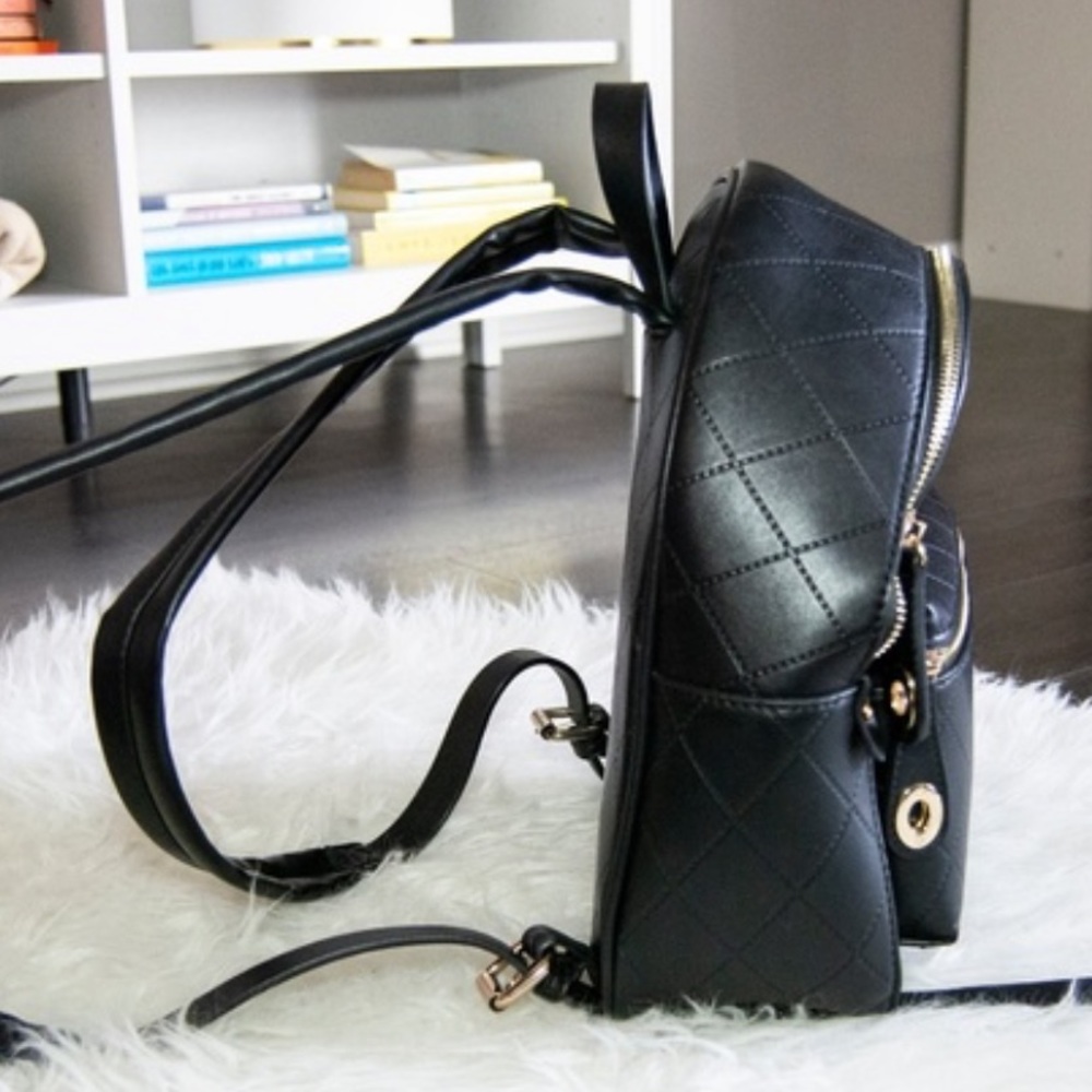 Zara Mini Backpack-quilted black - Picture 6 of 6